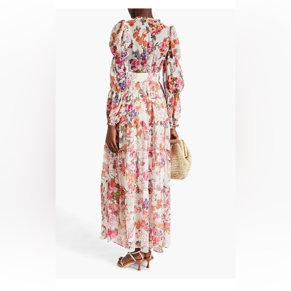 Bytimo XL Gathered floral print crepon maxi dress - Picture 4 of 8